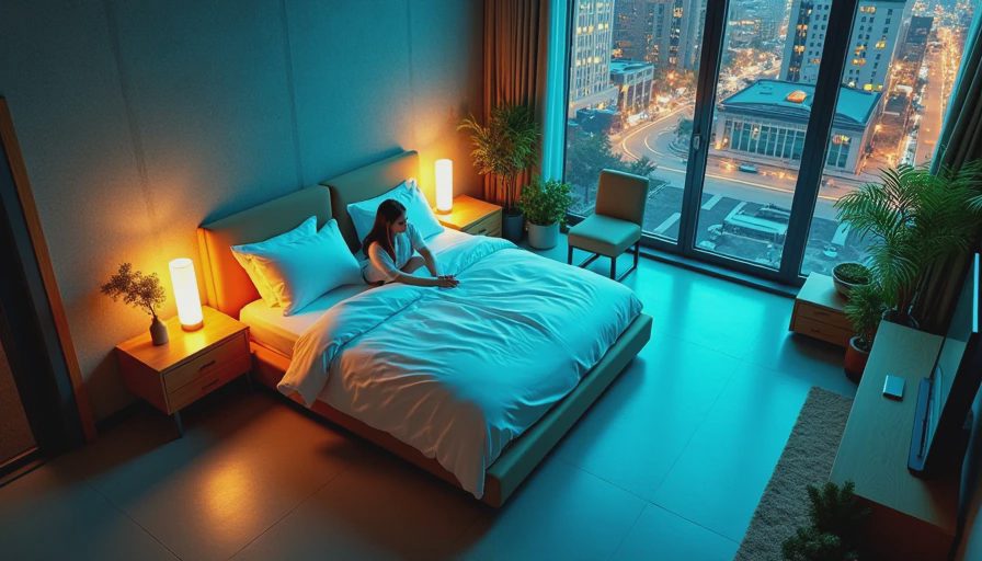 Visual context for knickerbocker designer platform bed